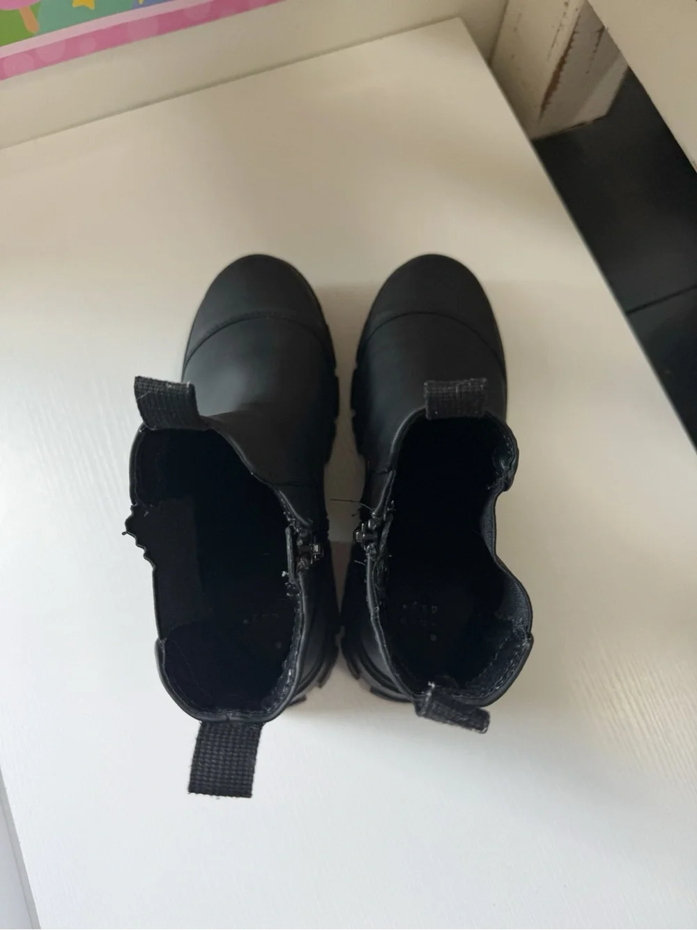 A New Day | Devan Winter Boots Black Chelsea Lug Sole Trendy It Girl Women’s 9.5